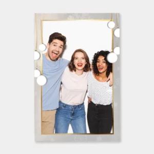 Holiday Gold Ornaments Portrait - Photo